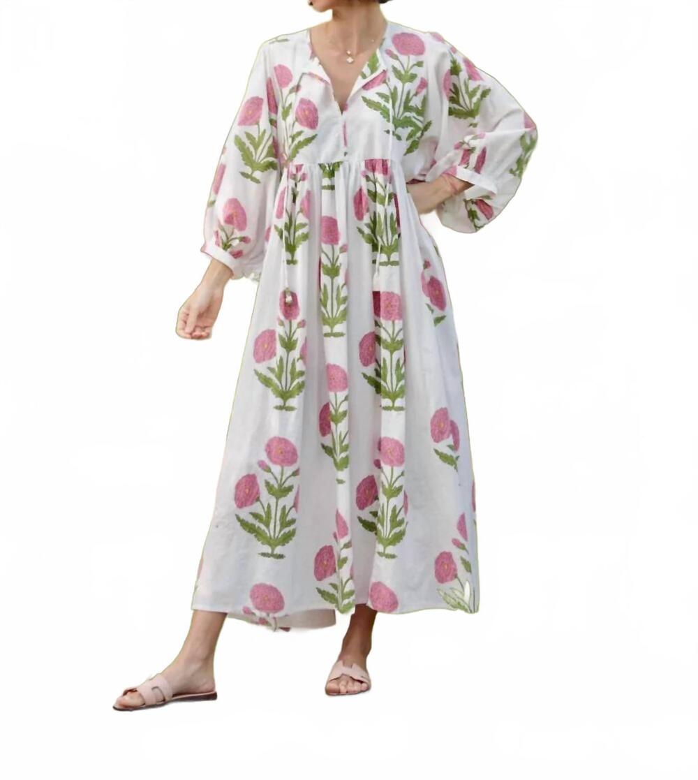 NEW Z&L EUROPE lissandra maxi dress in pink flower
